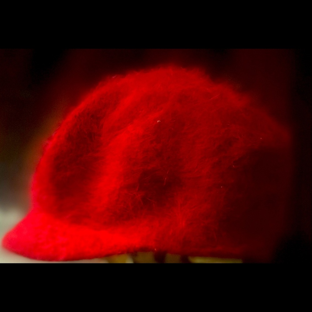 David and young angora winter hat